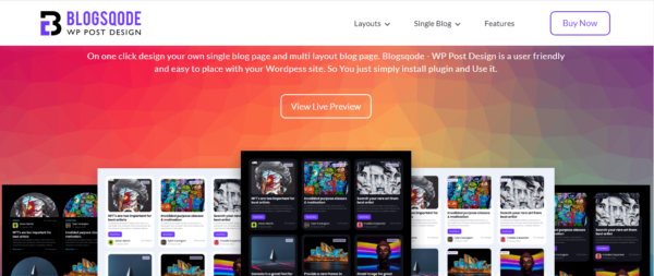 Blogsqode Blog Design for WordPress