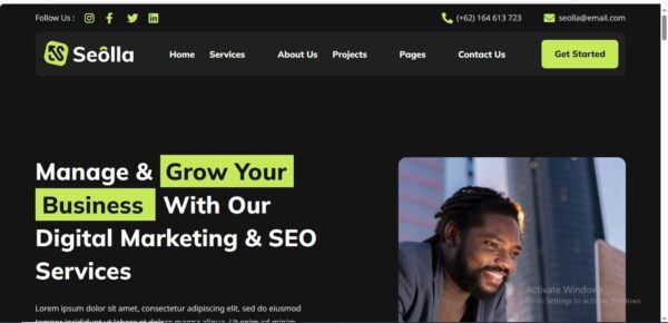 Seolla SEO & Digital Marketing Agency Template